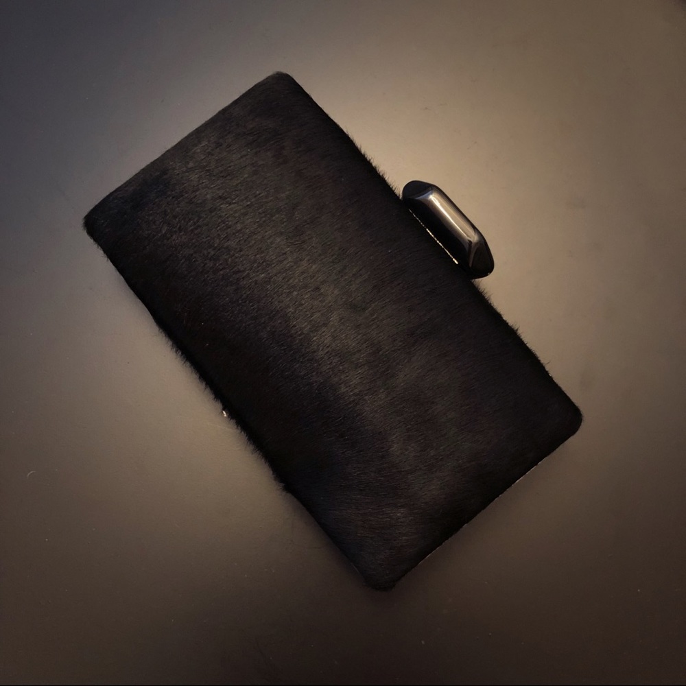 NEW Faux Calf Hair Clutch